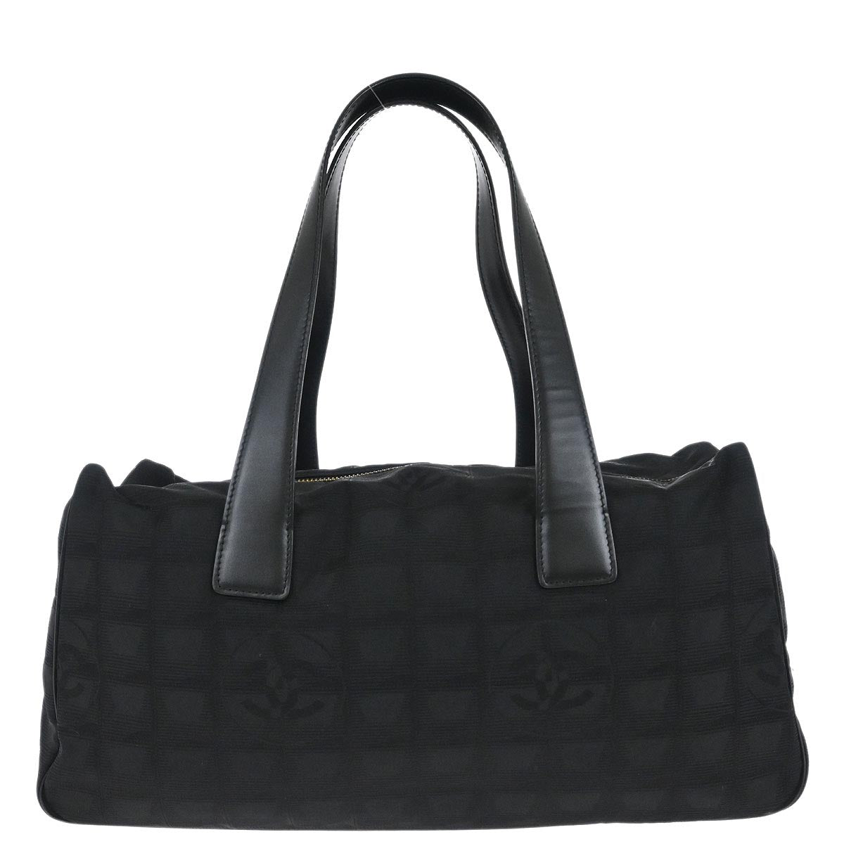 Chanel Black Jacquard Nylon New Travel Line Handbag