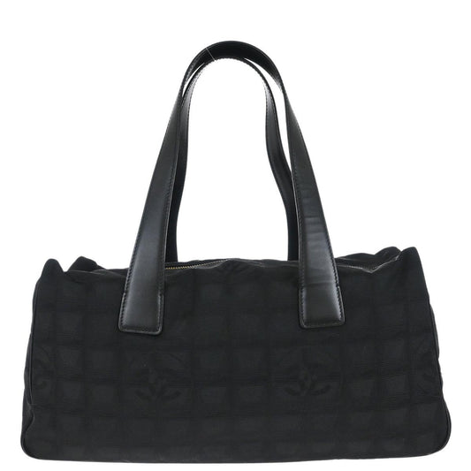 Chanel Black Jacquard Nylon New Travel Line Handbag
