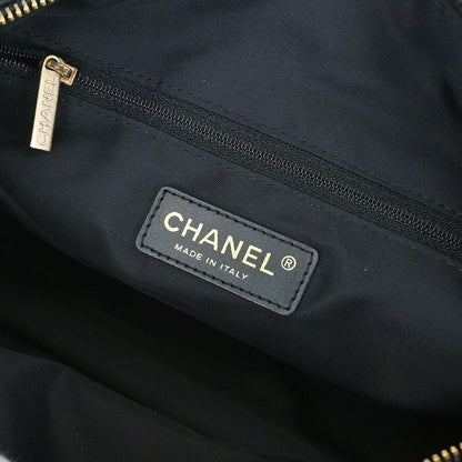 Chanel Black Jacquard Nylon New Travel Line Handbag