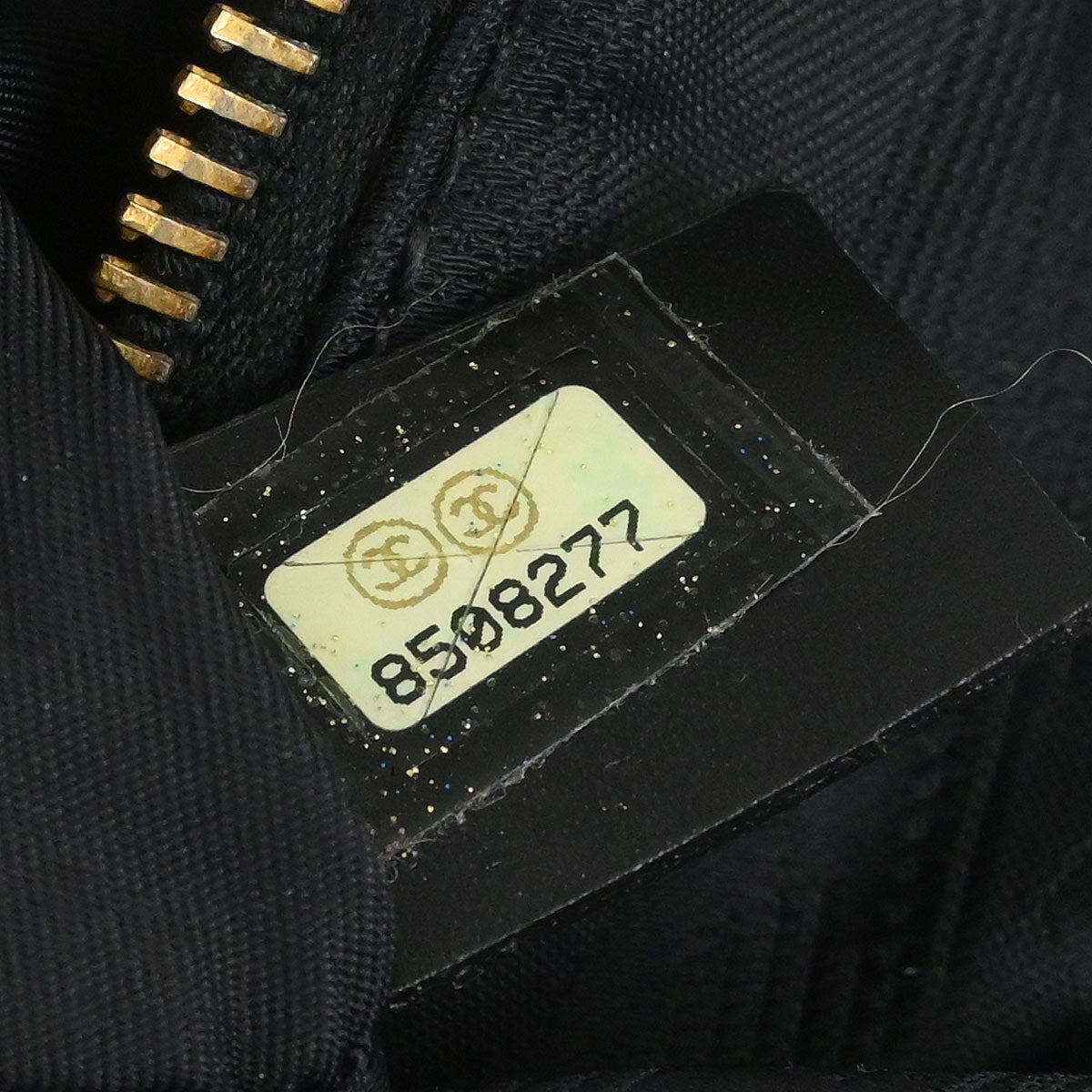 Chanel Black Jacquard Nylon New Travel Line Handbag