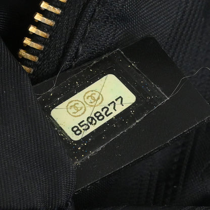 Chanel Black Jacquard Nylon New Travel Line Handbag