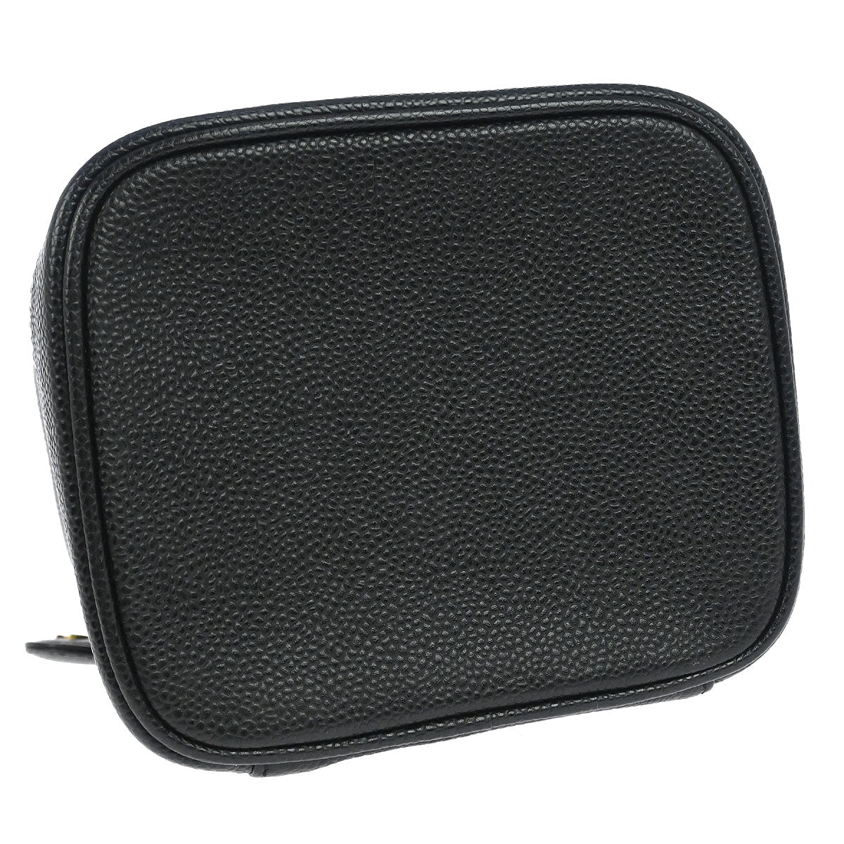 Chanel Black Caviar Skin Timeless Vanity Handbag