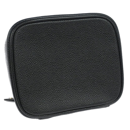 Chanel Black Caviar Skin Timeless Vanity Handbag
