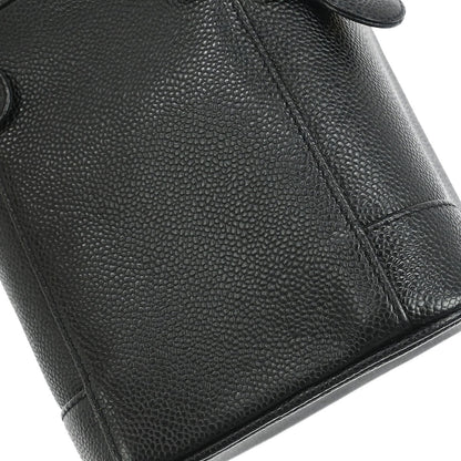 Chanel Black Caviar Skin Timeless Vanity Handbag