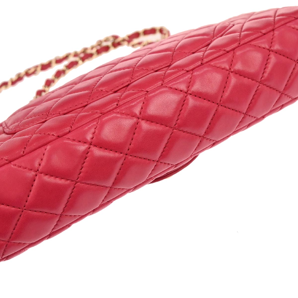 Chanel 2009-2010 Pink Lambskin Valentine East West Shoulder Bag