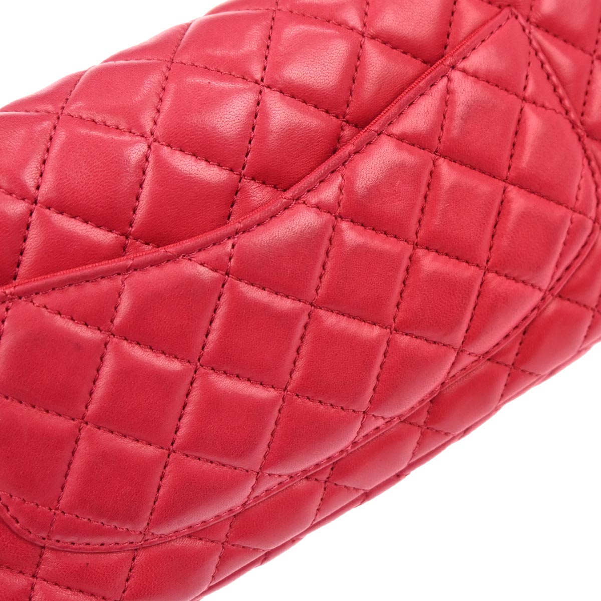 Chanel 2009-2010 Pink Lambskin Valentine East West Shoulder Bag