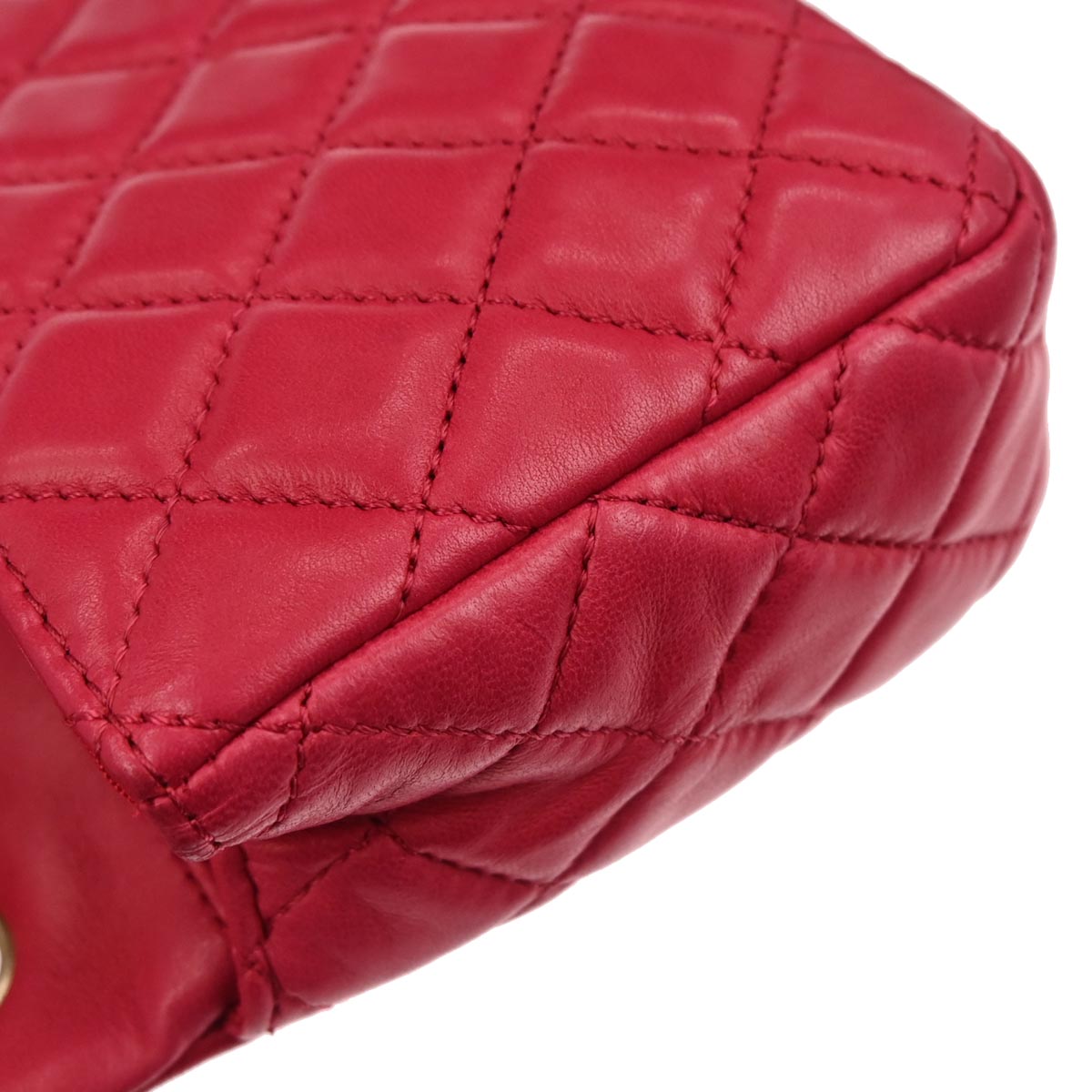 Chanel 2009-2010 Pink Lambskin Valentine East West Shoulder Bag