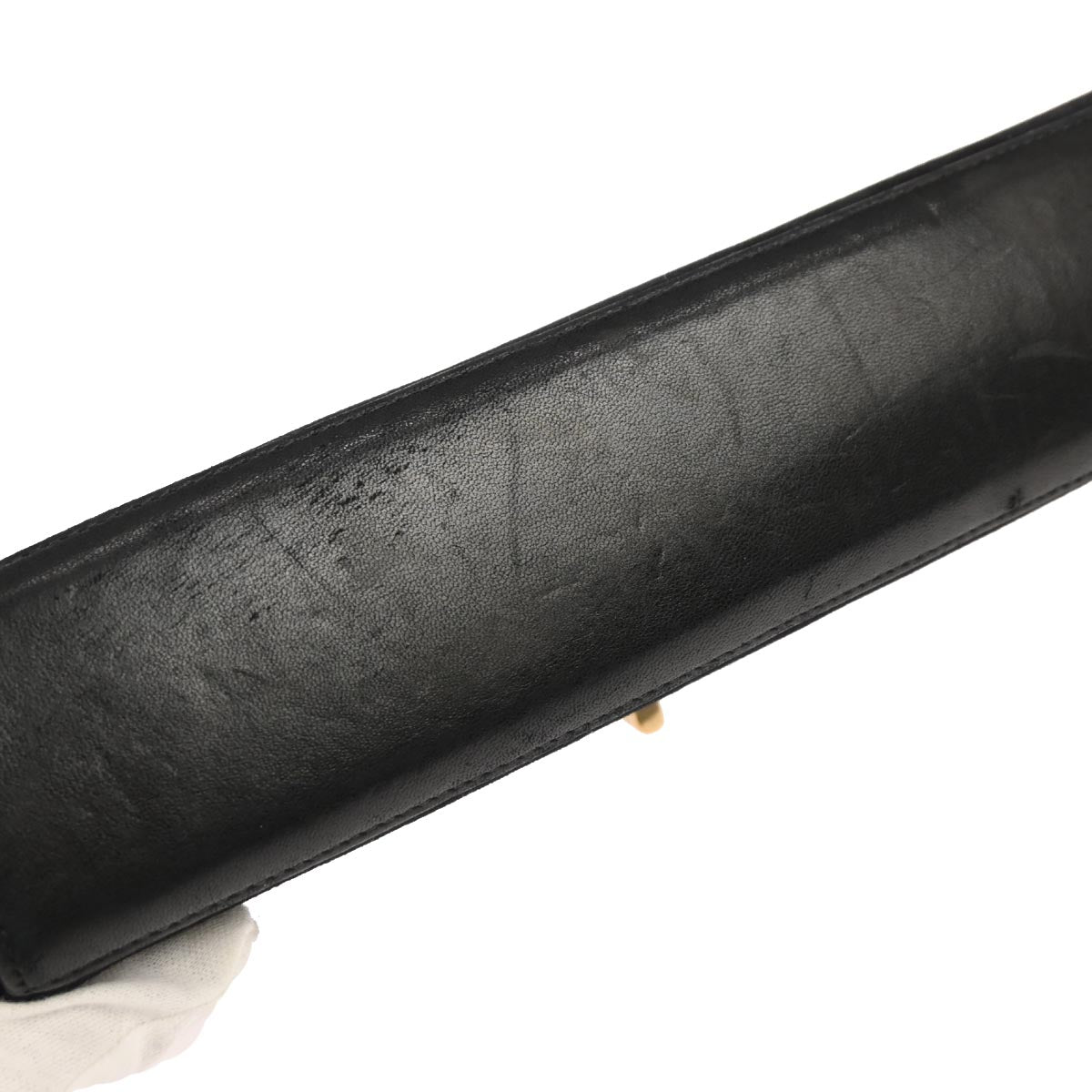 Chanel Black Velvet Choco Bar Accordion Flap Mademoiselle Lock Shoulder Bag