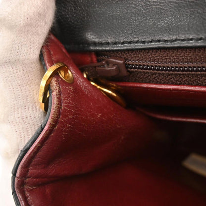 Chanel 1989-1991 Black Lambskin Classic Square Flap Shoulder Bag