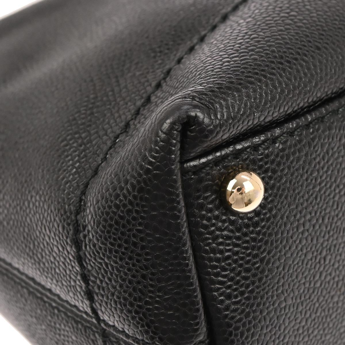 Chanel Black Caviar Skin Hobo Bag