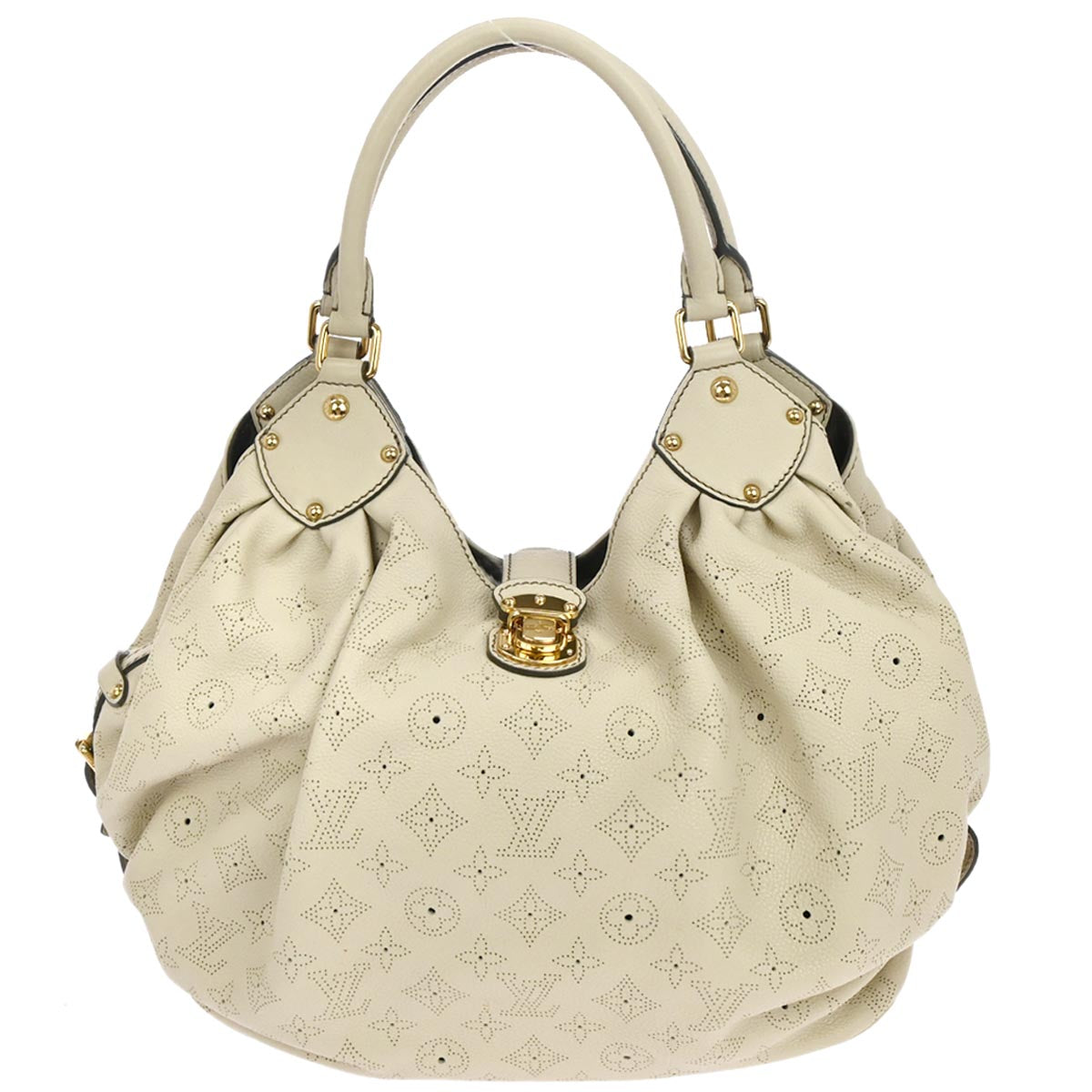 Louis Vuitton Gray Mahina L Hobo Handbag M95977