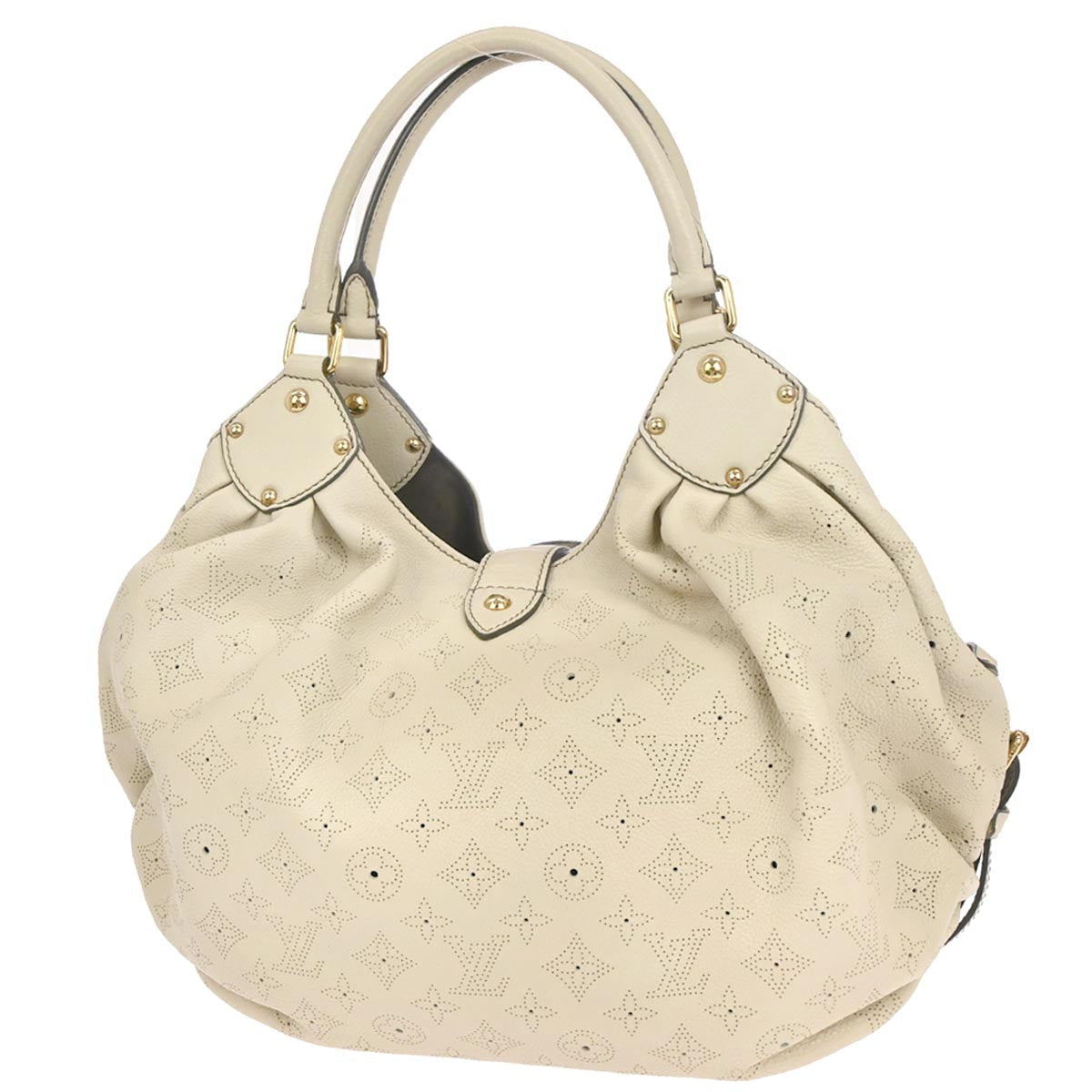 Louis Vuitton Gray Mahina L Hobo Handbag M95977