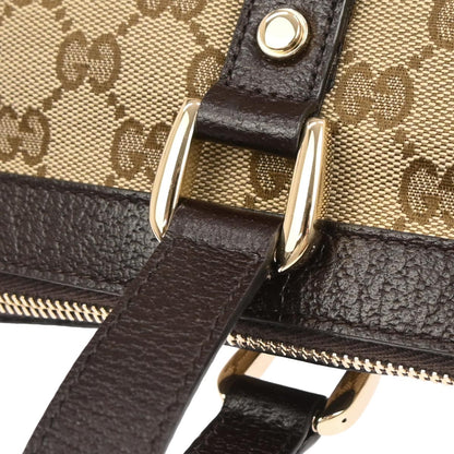 Gucci Beige Canvas GG Tote Handbag