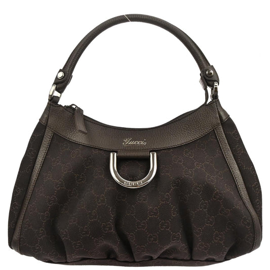 Gucci Brown Canvas GG Abbey D Ring Handbag