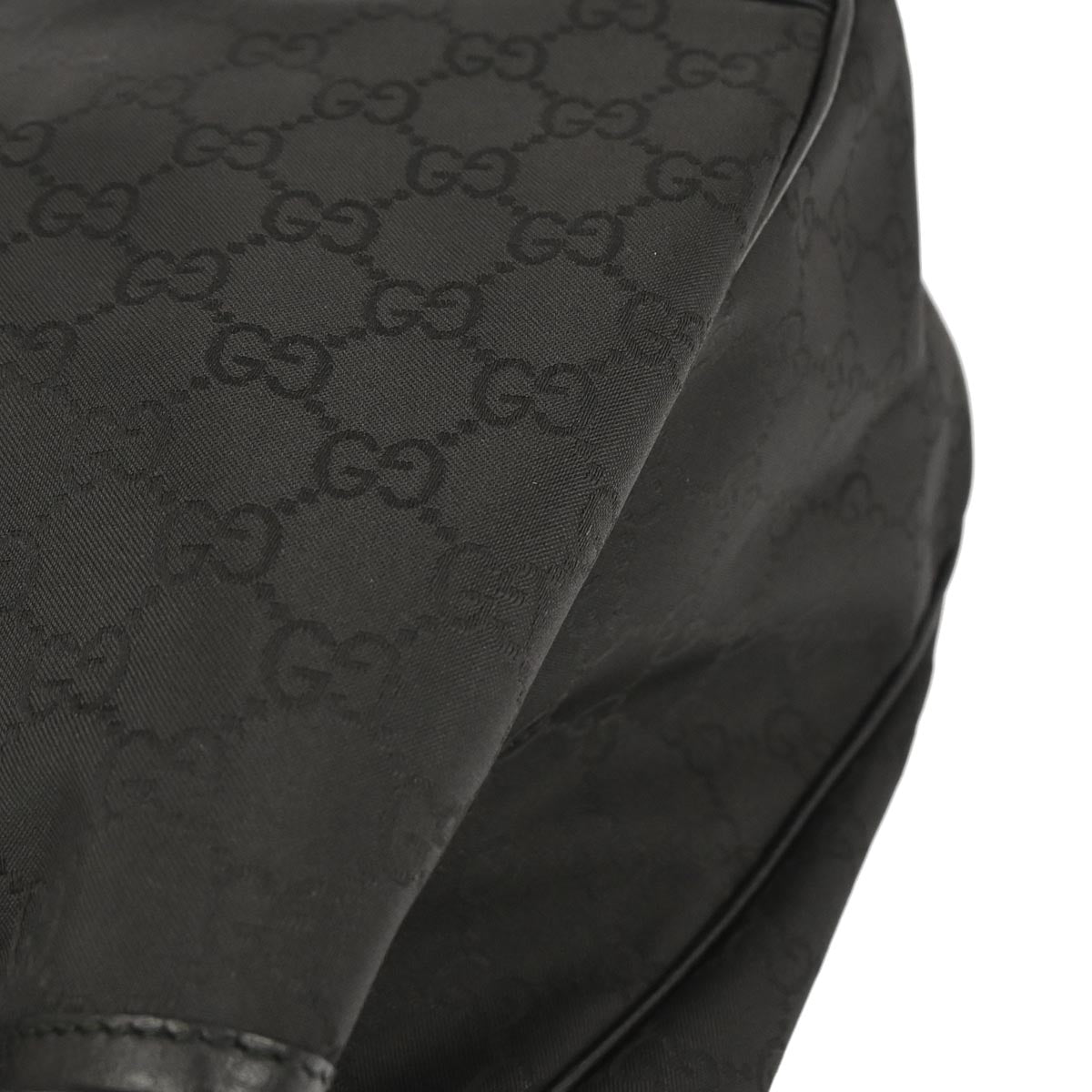 Gucci Black Canvas GG Tote Handbag