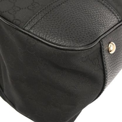 Gucci Black Canvas GG Tote Handbag