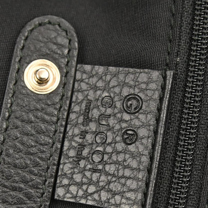 Gucci Black Canvas GG Tote Handbag