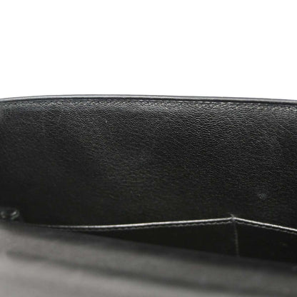 Hermes Black Box Calf Kelly 32 Sellier 2way Shoulder Handbag