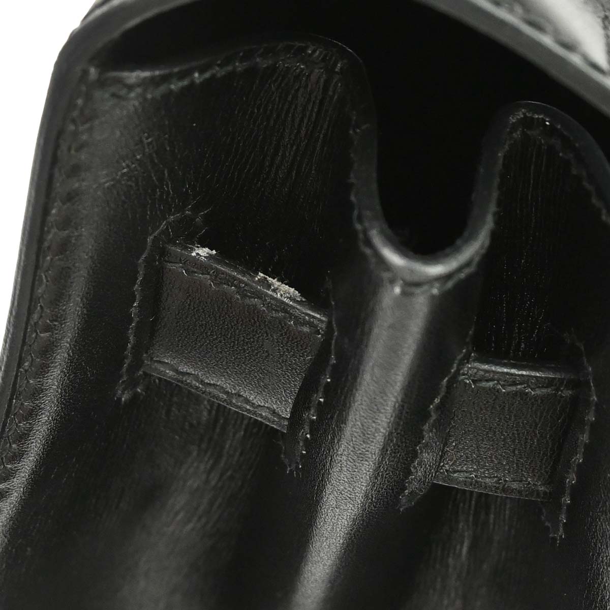 Hermes Black Box Calf Kelly 32 Sellier 2way Shoulder Handbag