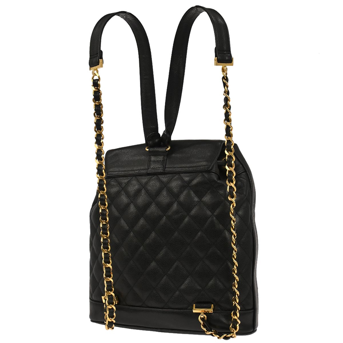 Chanel Black Caviar Skin Backpack