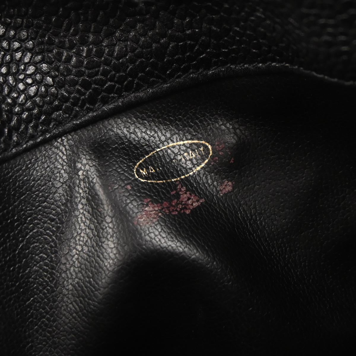 Chanel Black Caviar Skin Backpack