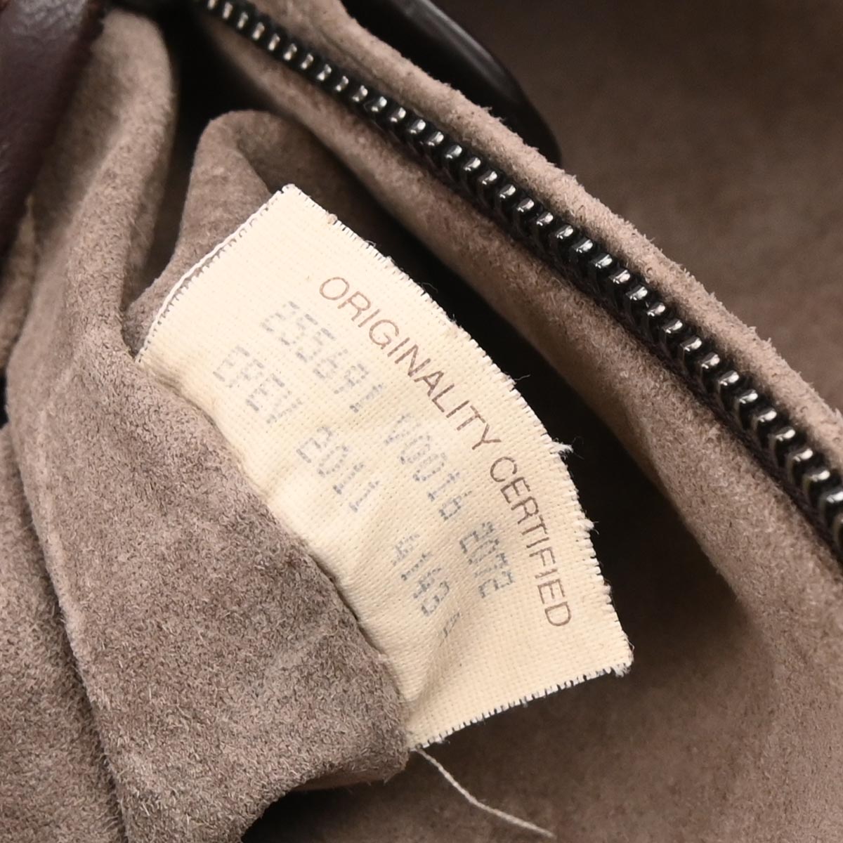 Bottega Veneta Brown Lambskin Intrecciato Handbag