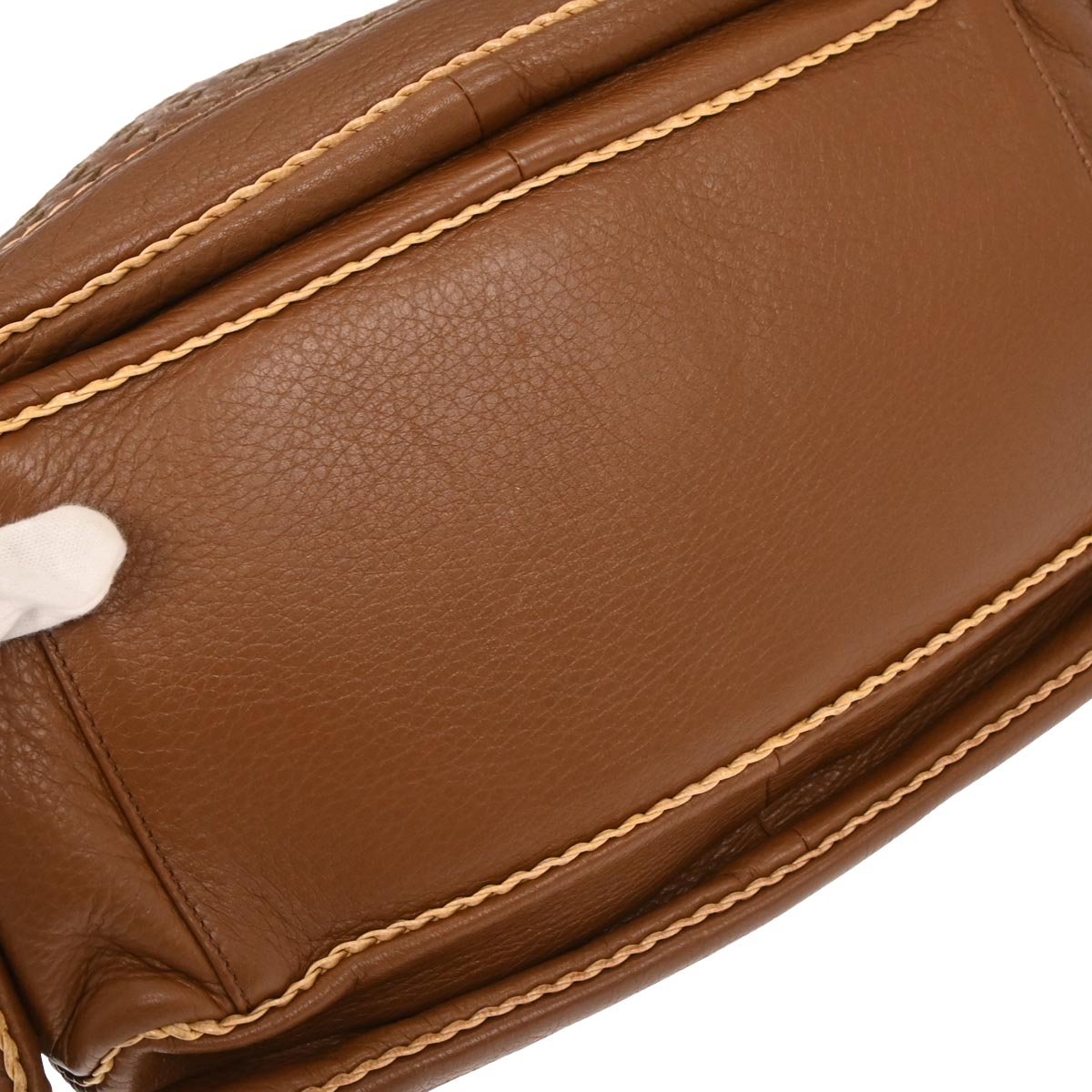 Bottega Veneta Brown Calfskin Intrecciato Handbag