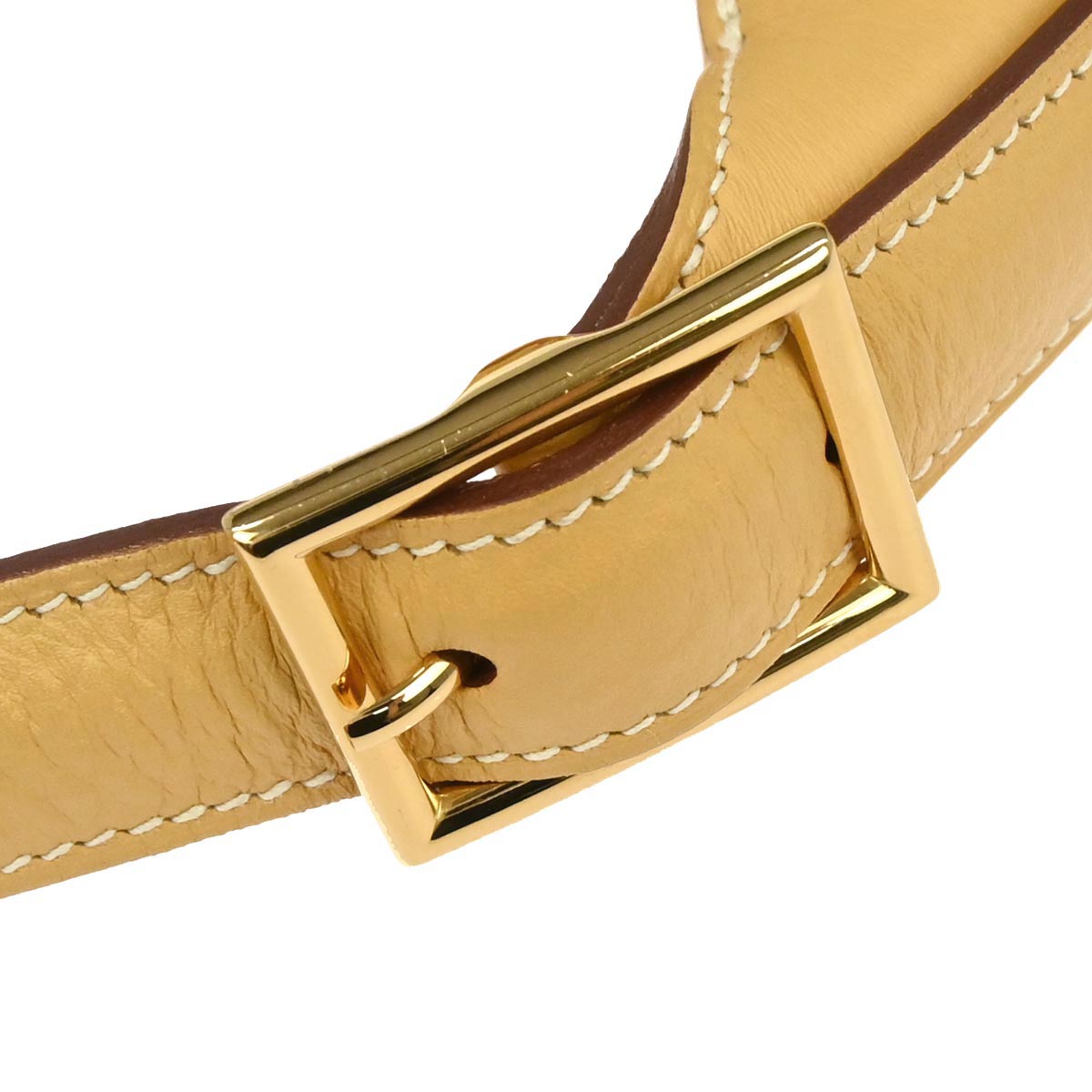 Hermes Natural Sable Taurillon Clemence Trim 35 Shoulder Bag