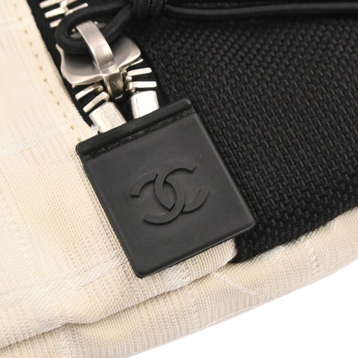Chanel White Nylon New Travel Sport Line Shoulder Bag