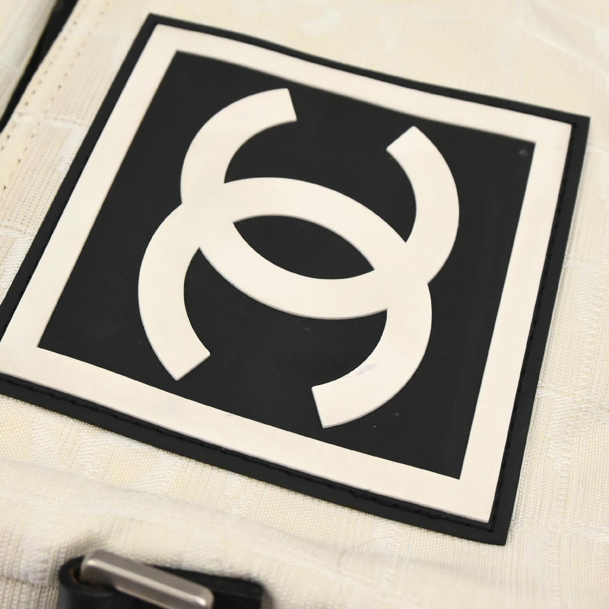 Chanel White Nylon New Travel Sport Line Shoulder Bag