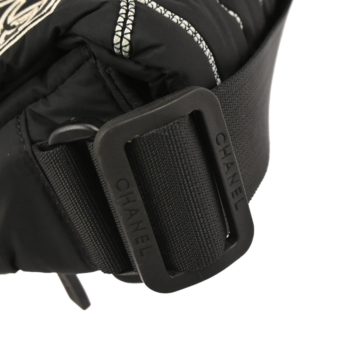 Chanel Black Nylon Sport Line Shoulder Bag