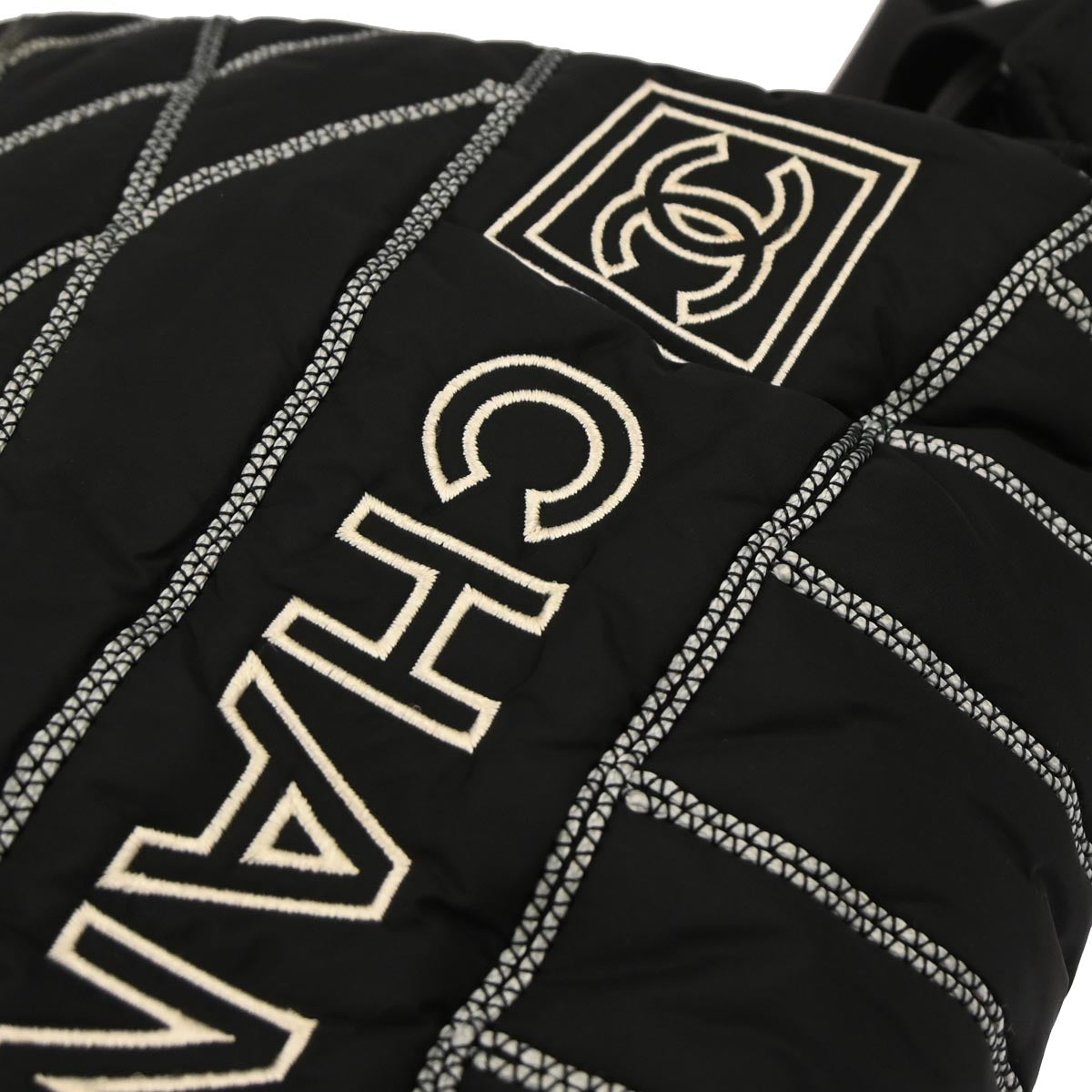 Chanel Black Nylon Sport Line Shoulder Bag