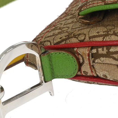 Christian Dior Rasta-Color Trotter Saddle Shoulder Bag