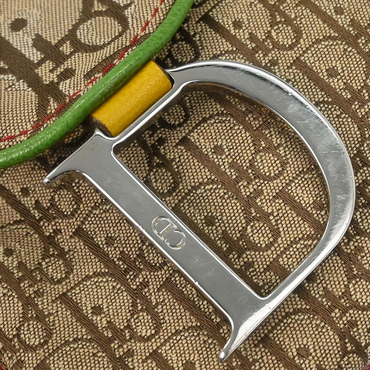 Christian Dior Rasta-Color Trotter Saddle Shoulder Bag