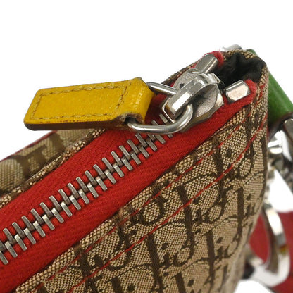 Christian Dior Rasta-Color Trotter Saddle Shoulder Bag