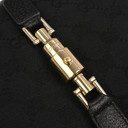 Gucci Black Canvas GG Hobo Handbag