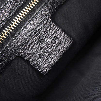 Gucci Black Canvas GG Hobo Handbag