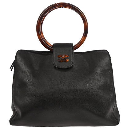 Chanel 1997-1999 Black Caviar Skin Handbag