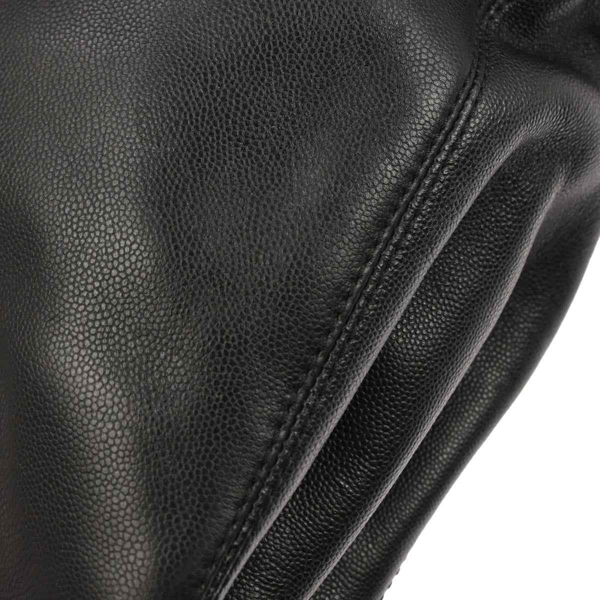 Chanel 1997-1999 Black Caviar Skin Handbag