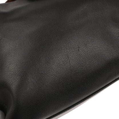 Chanel 1997-1999 Black Caviar Skin Handbag