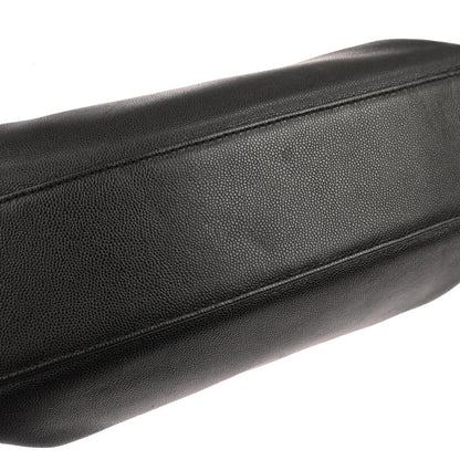 Chanel 1997-1999 Black Caviar Skin Handbag