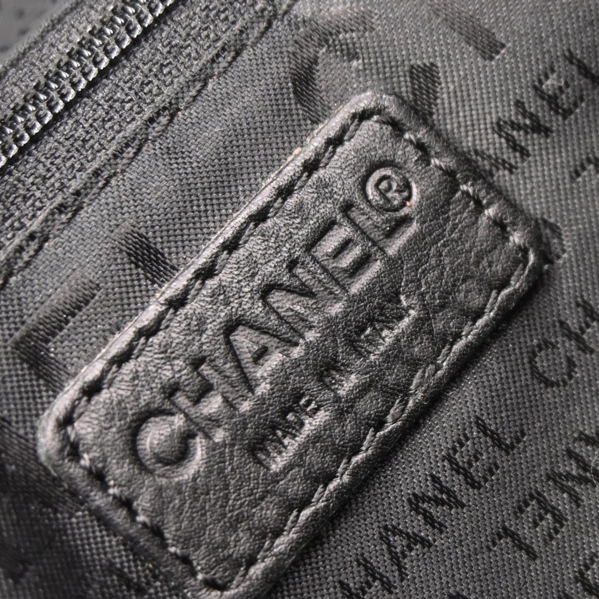 Chanel 2002-2003 Black Canvas Sport Line Waist Bum Bag