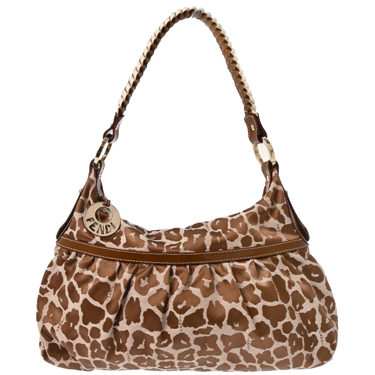 Fendi Brown Leopard Print Handbag
