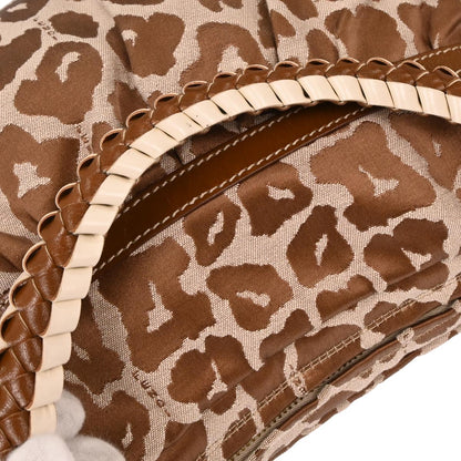 Fendi Brown Leopard Print Handbag