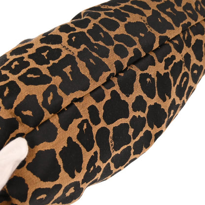 Fendi Black Brown Leopard Print Handbag