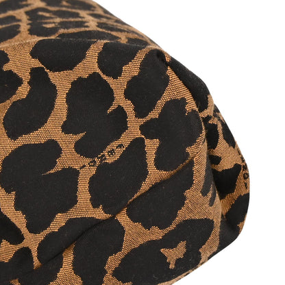 Fendi Black Brown Leopard Print Handbag