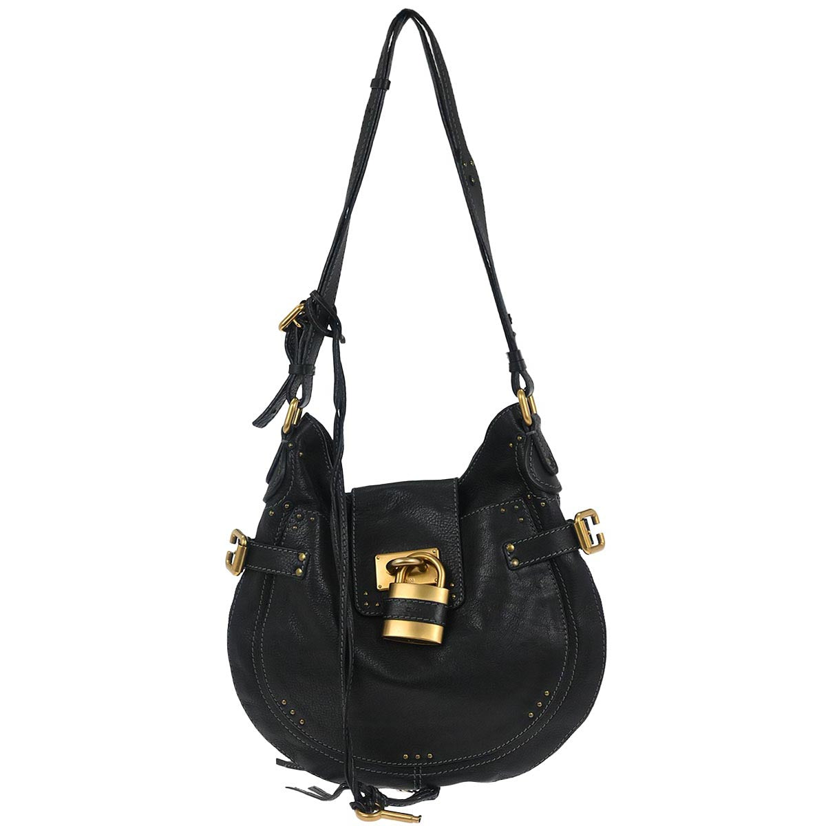 Chloe Black Paddington Hobo Shoulder Bag