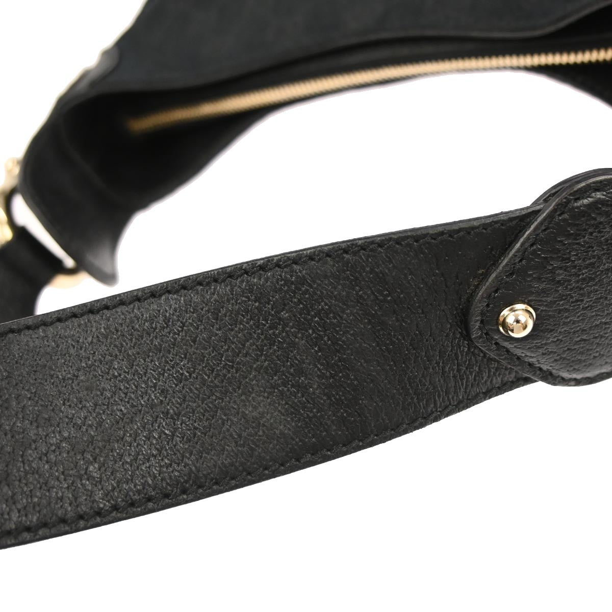 Gucci Black Canvas GG Hobo Handbag