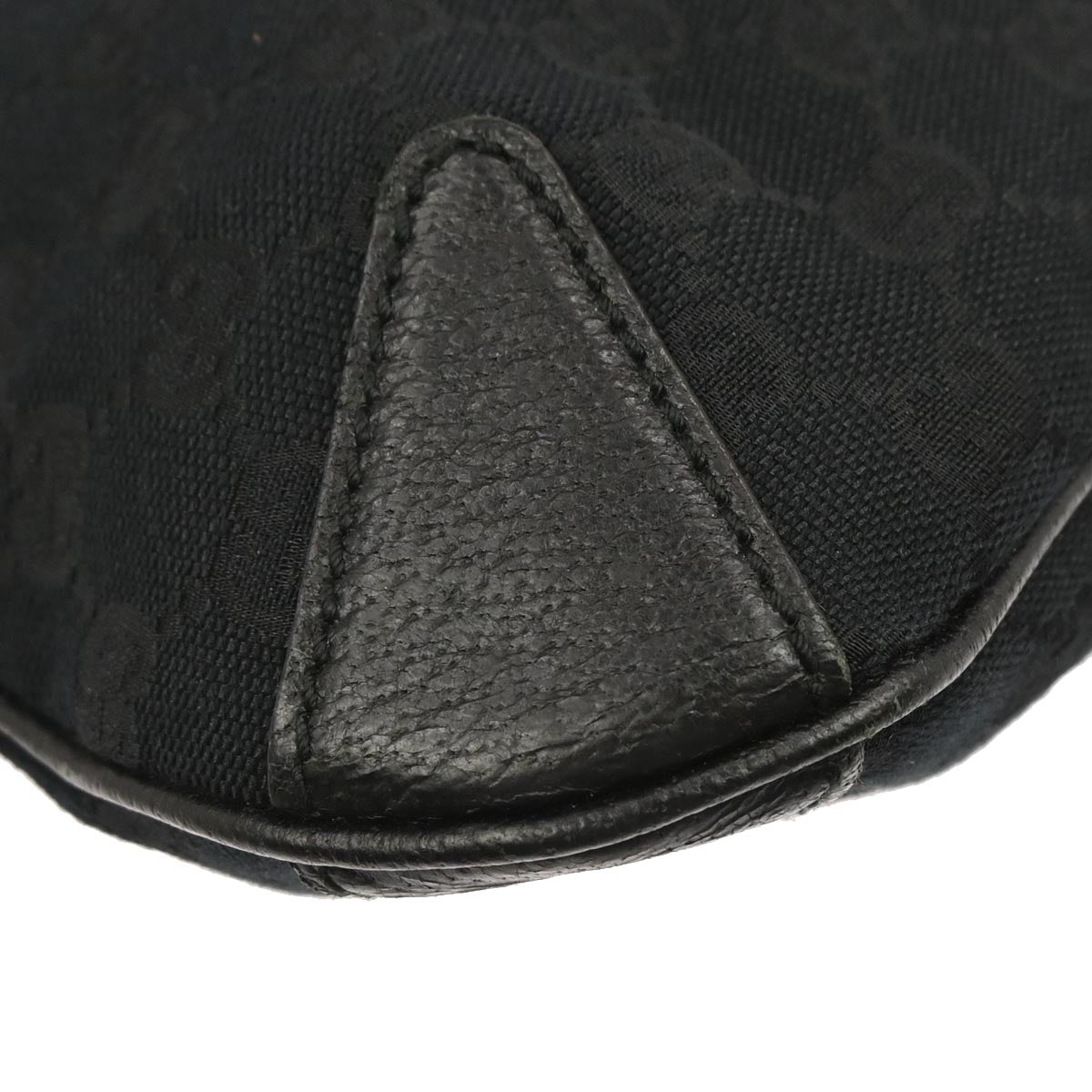 Gucci Black Canvas GG Hobo Handbag
