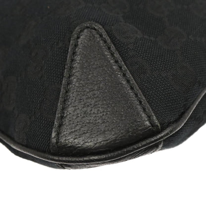 Gucci Black Canvas GG Hobo Handbag
